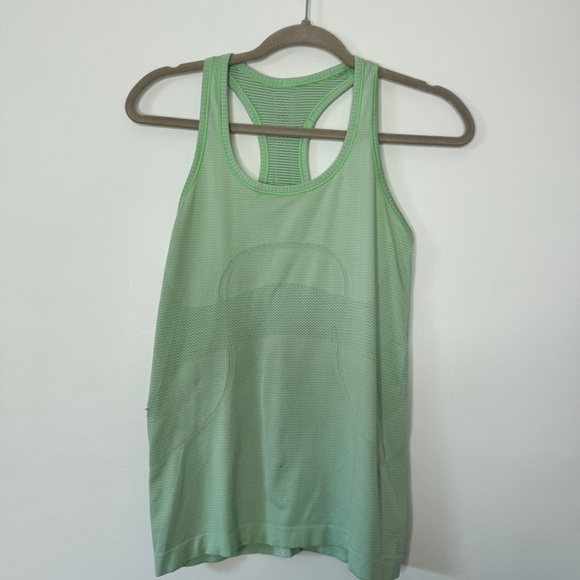 Bundle of 2 Lululemon Swiftly Tech Racerback Tank Top Pink Green Shirt Sz 6 - Picture 7 of 16